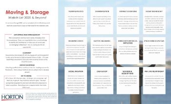 Moving & Storage – Watch List 2020 & Beyond