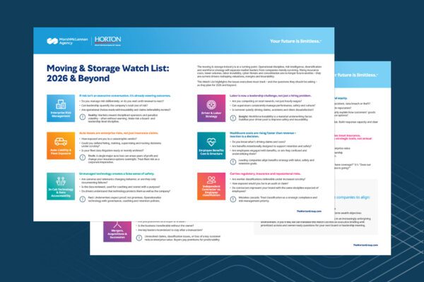 Moving & Storage Watch List: 2026 & Beyond